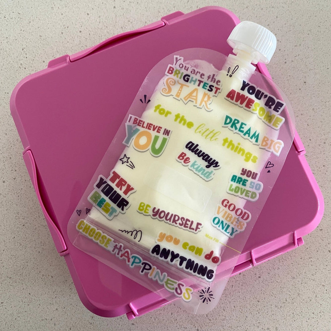 Sinchies 150ml Reusable Food Pouch - 5 Pack - Lunchbox Love