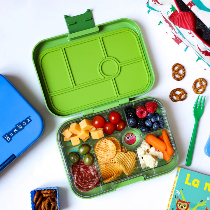 Yumbox Original 6 Lunch Box - Jurassic Green - Monsters