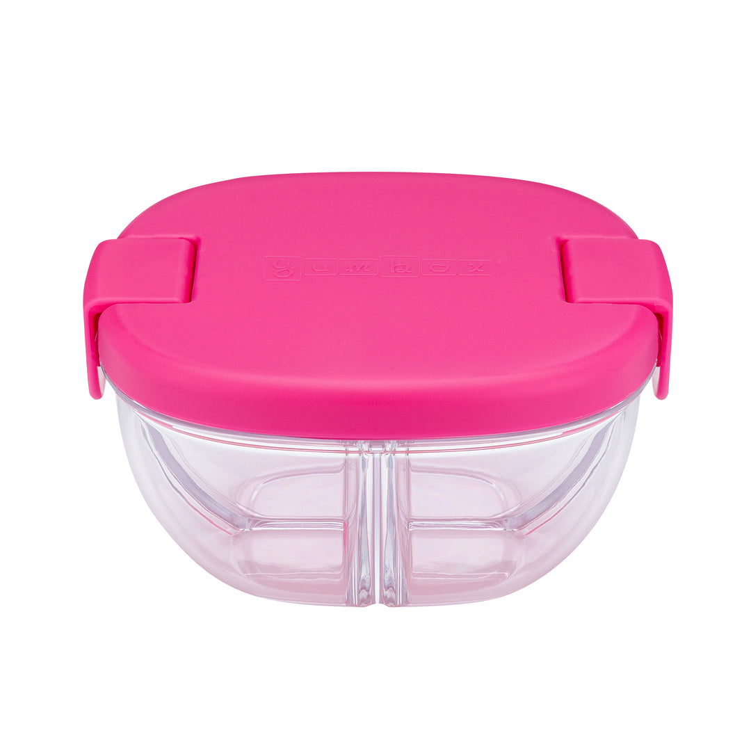 Yumbox 3 Compartment Snack Bowl - Raspberry Pink