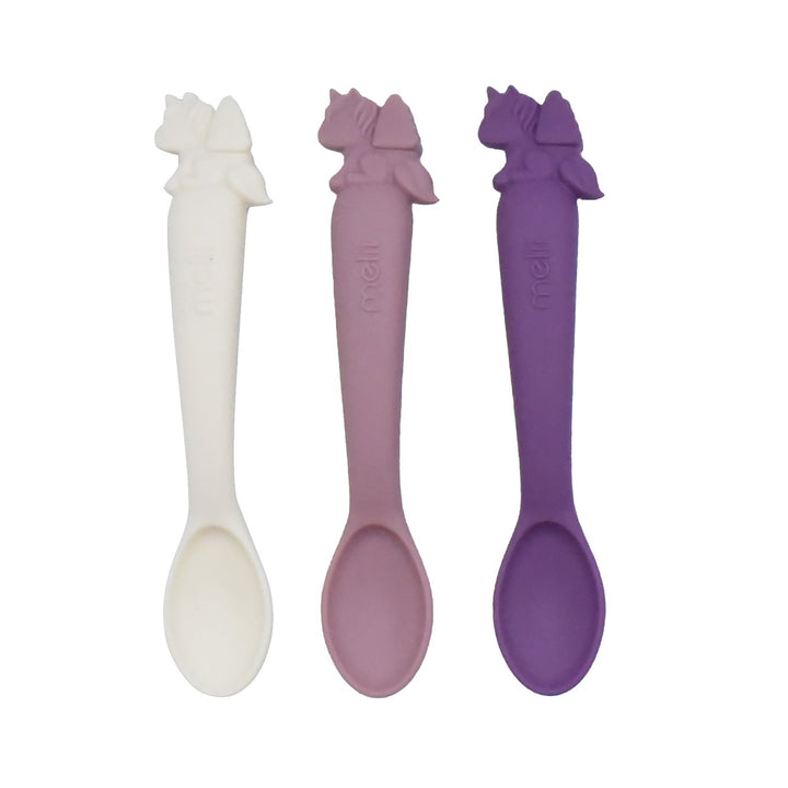 Melii Luxe Silicone Spoons 3pk - Unicorn