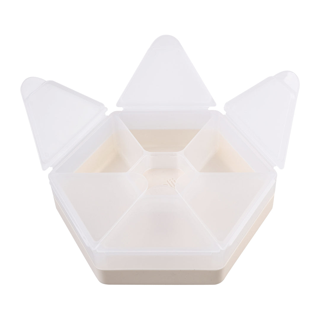 Melii Luxe Hexagon Snackle Box - Ivory