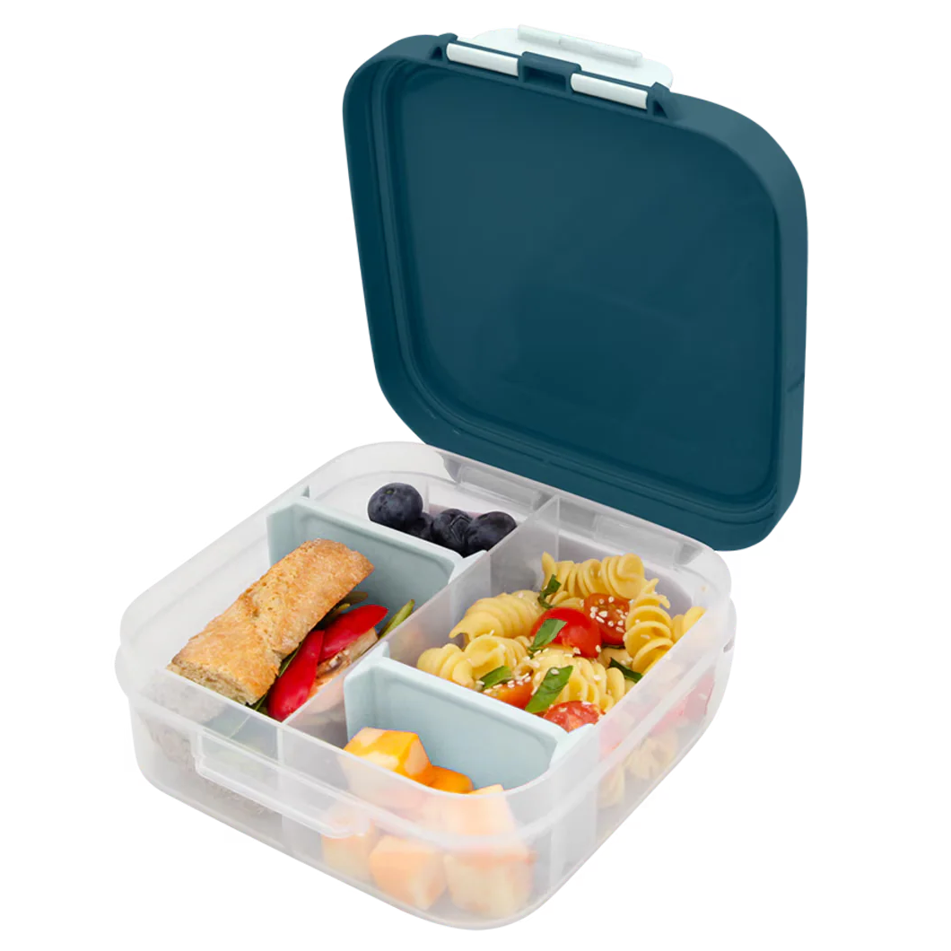 Melii Mini Bento Lunch Box with Handle - Luxe Blue