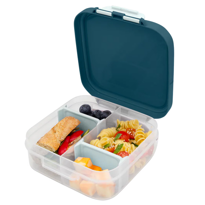 Melii Mini Bento Lunch Box with Handle - Luxe Blue