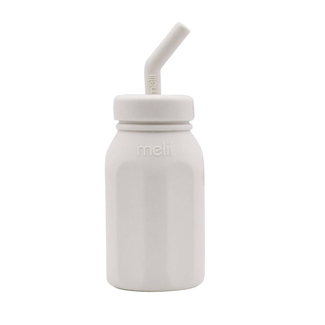 Melii Luxe Silicone Straw Bottle - Ivory