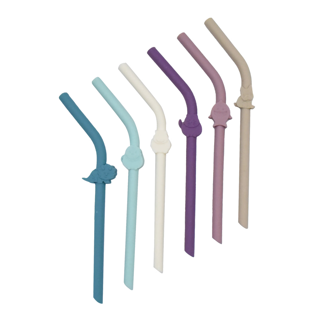 Melii Luxe Silicone Straws - Set Of 6