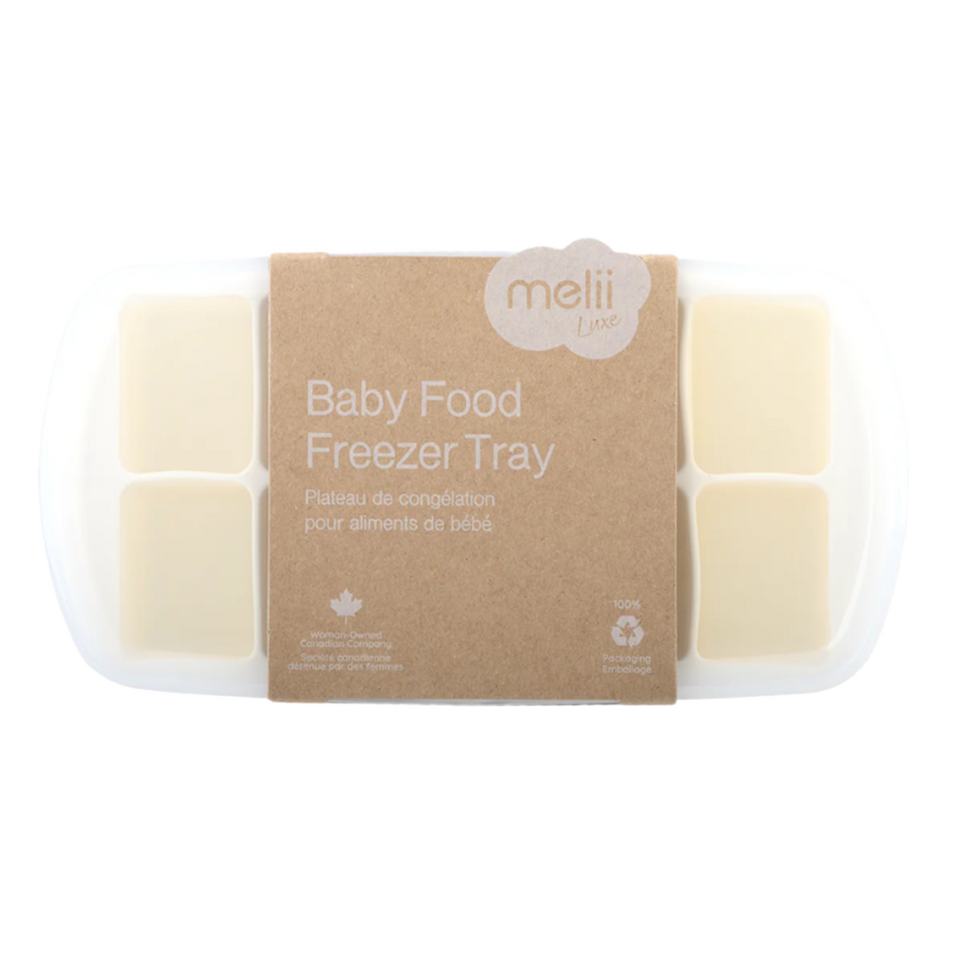 Melii Luxe Food Freezer Tray With Lid - Ivory