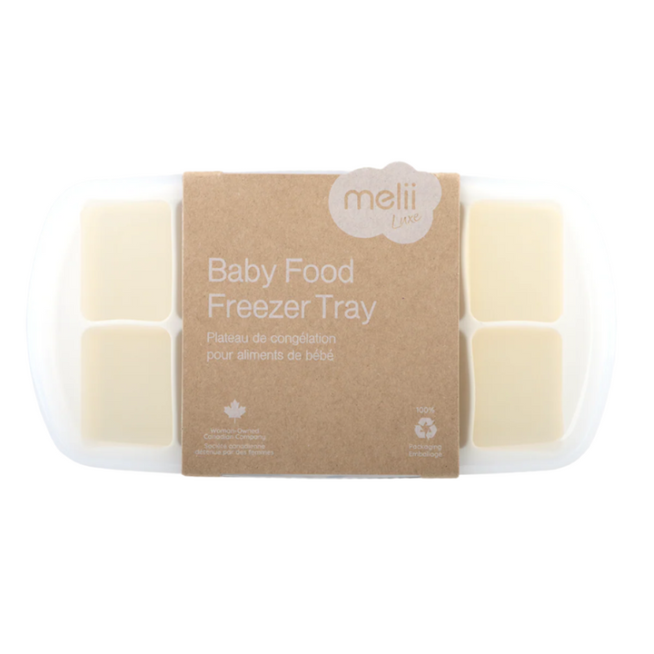 Melii Luxe Food Freezer Tray With Lid - Ivory