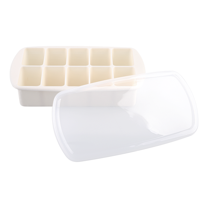 Melii Luxe Food Freezer Tray With Lid - Ivory
