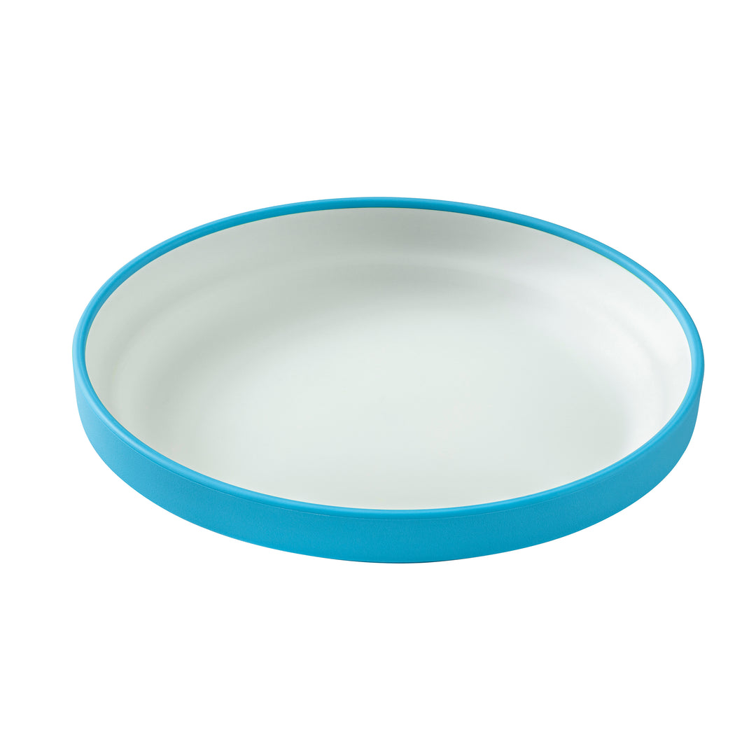 Omie Easy Scoop Plate With Divider - Blue