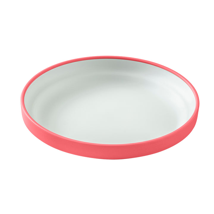 Omie Easy Scoop Plate With Divider - Pink