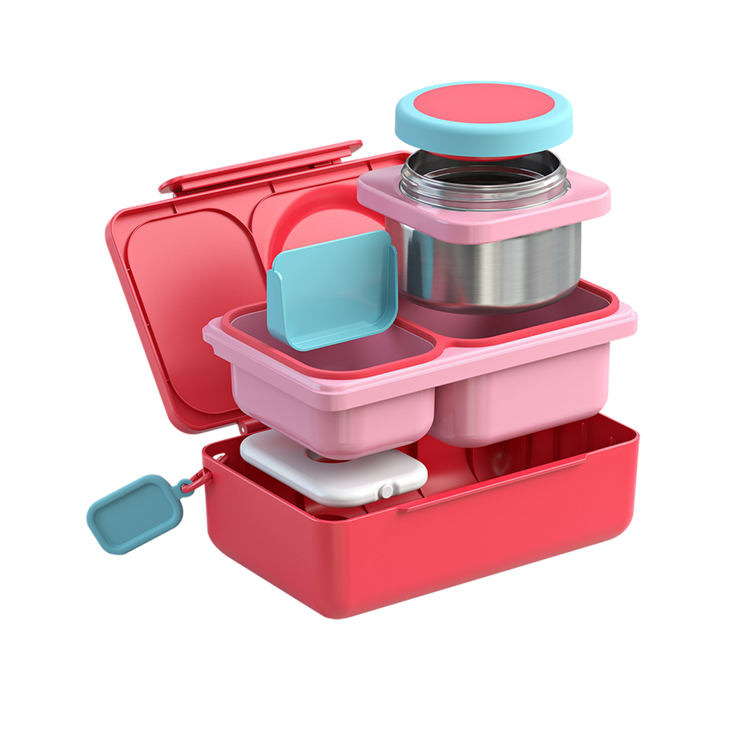 OmieBox UP Hot & Cold Lunch Box - Cherry Pink