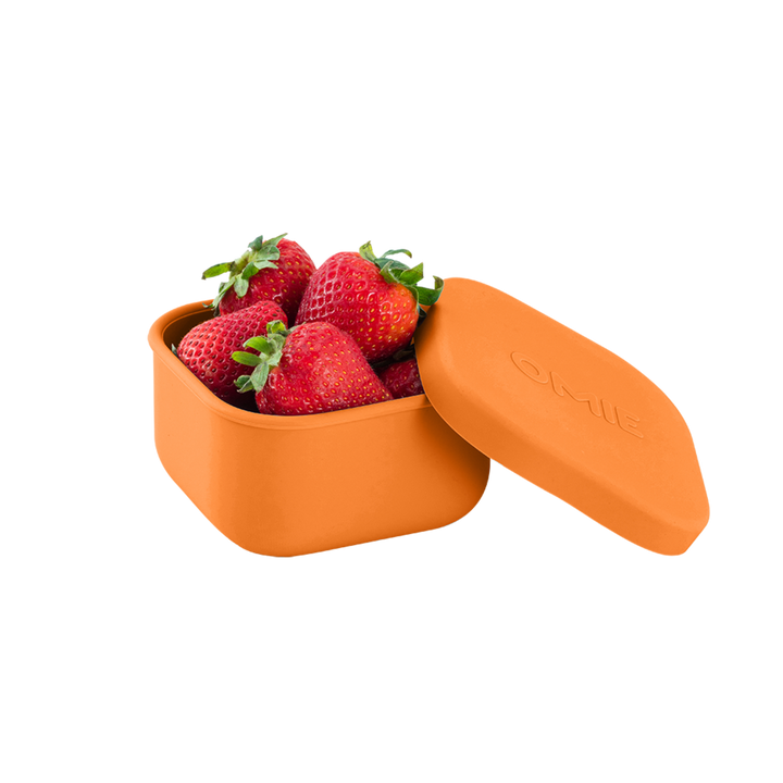 OmieBox OmieSnack Silicone Snack Box - Orange