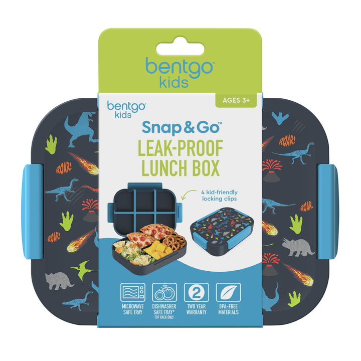 Bentgo Kids Snap & Go Lunch Box - Dinosaurs