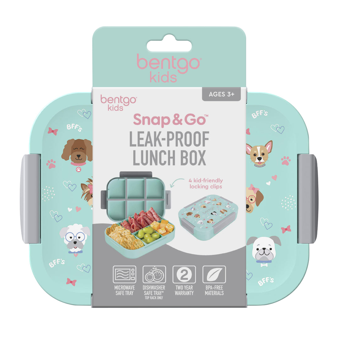 Bentgo Kids Snap & Go Lunch Box - Puppies