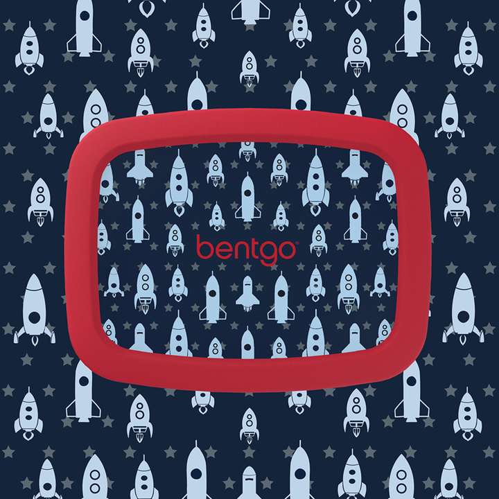 Bentgo Kids Lunchbox & Bag Bundle - Space Rockets - BONUS STIX!