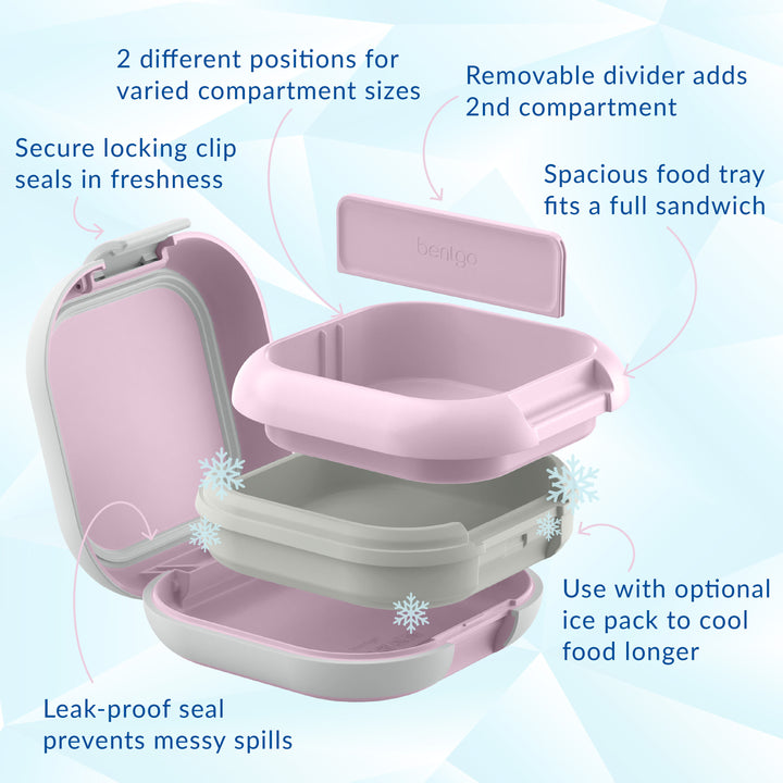 Bentgo Chill Mini Snack Box with Ice Pack - Lilac Mist