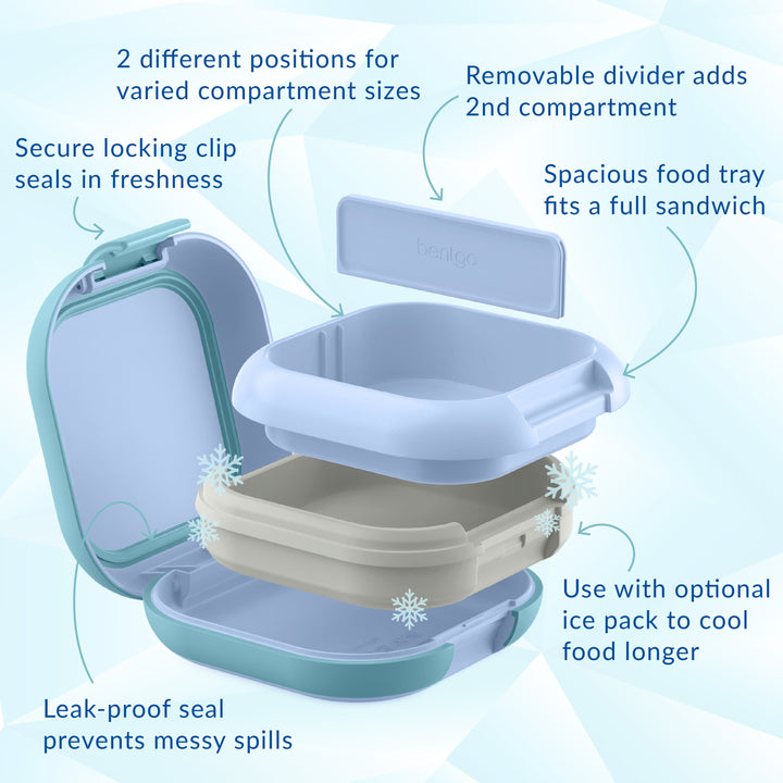 Bentgo Chill Mini Snack Box with Ice Pack - Tide Blues