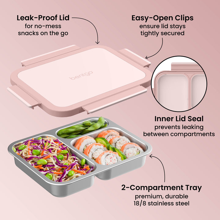 Bentgo Stainless Steel Lunch Box - Dusty Rose