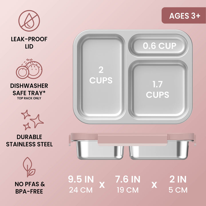 Bentgo Stainless Steel Lunch Box - Dusty Rose