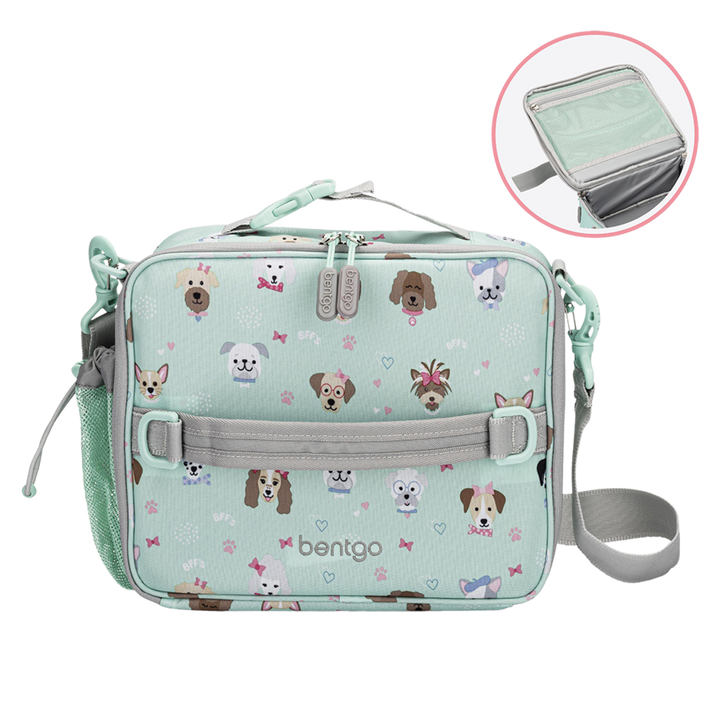 Bentgo Kids Lunchbox & Bag Bundle - Puppies - BONUS STIX!