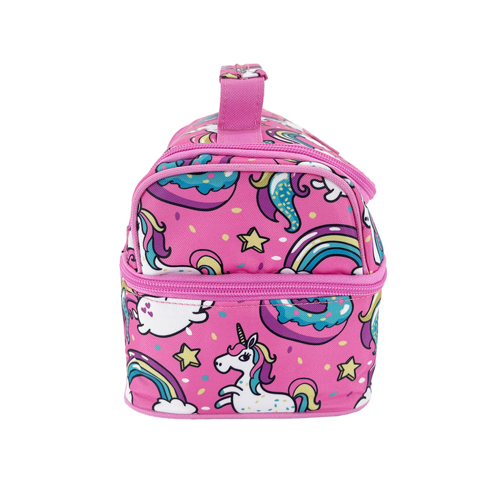 Sachi Double Decker Insulated Lunch Bag - Unicorns