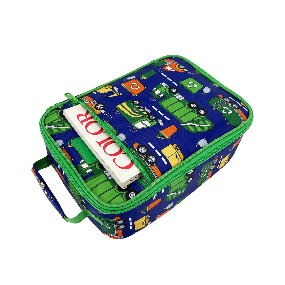 Sachi Insulated Lunch Bag - Garbage Trucks