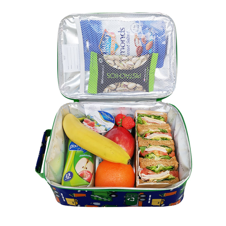 Sachi Insulated Lunch Bag - Garbage Trucks