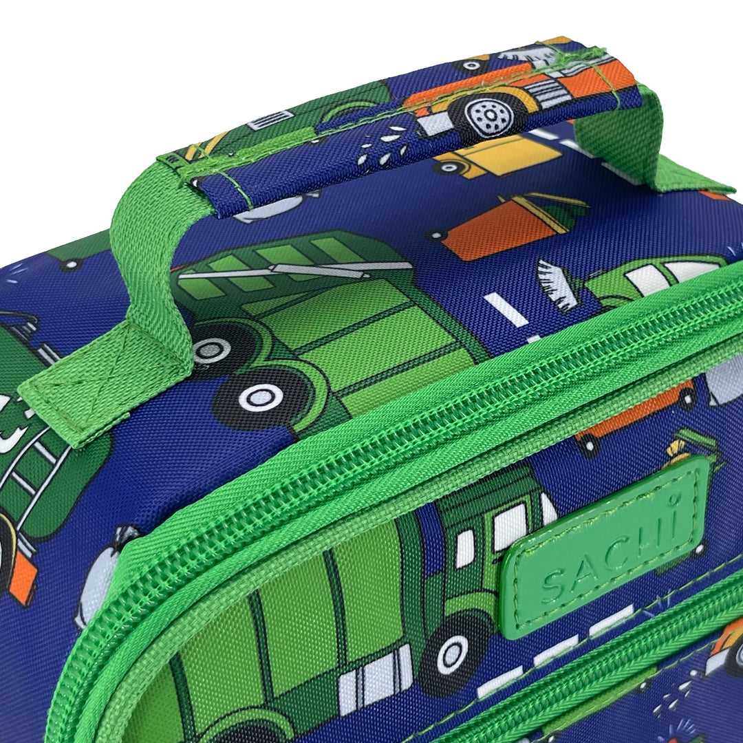 Sachi Insulated Lunch Bag - Garbage Trucks