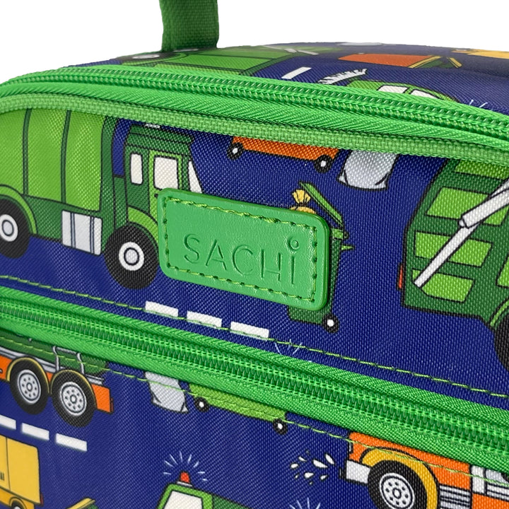 Sachi Insulated Lunch Bag - Garbage Trucks