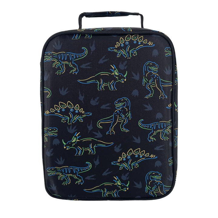 Sachi Insulated Lunch Bag - Neon Dinosaurs