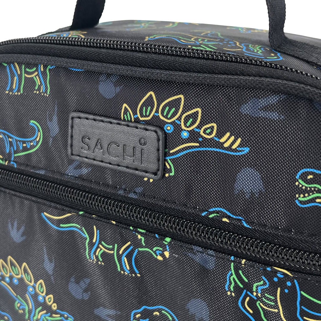 Sachi Insulated Lunch Bag - Neon Dinosaurs