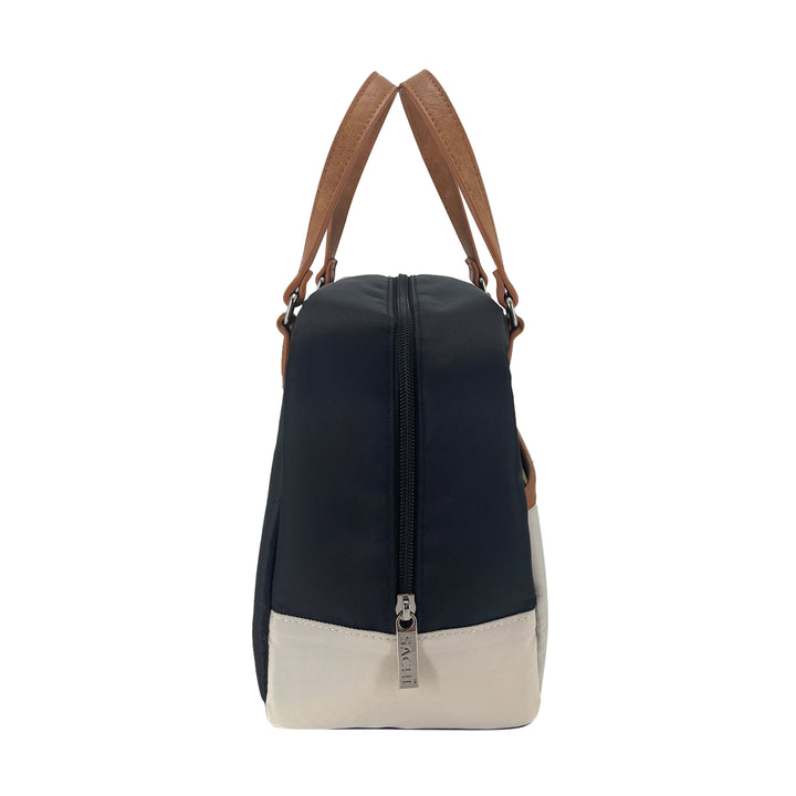 Sachi Insulated Cali Lunch Bag - Black & Cream