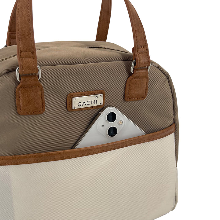 Sachi Insulated Cali Lunch Bag - Latte & Cream