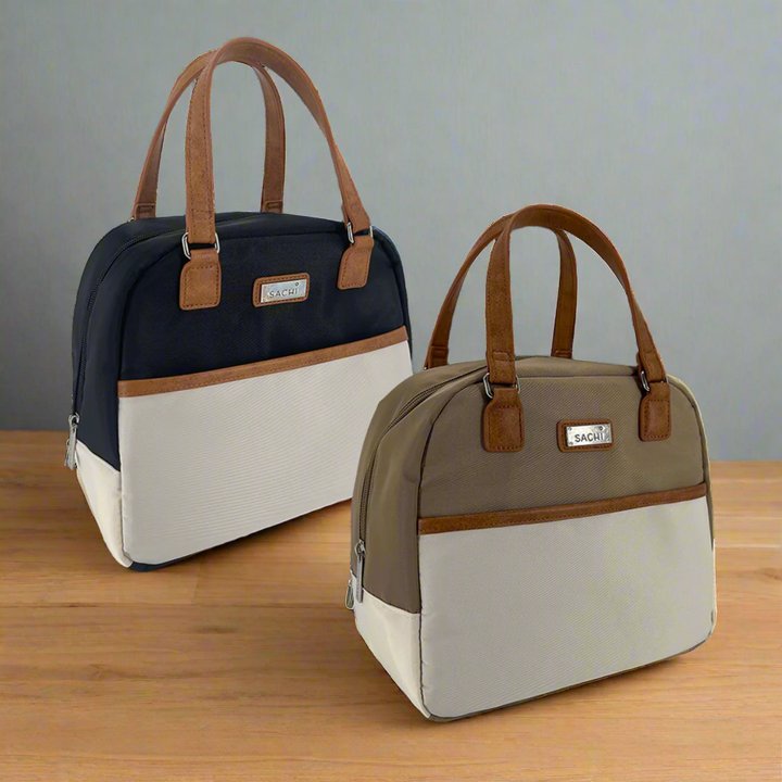 Sachi Insulated Cali Lunch Bag - Latte & Cream