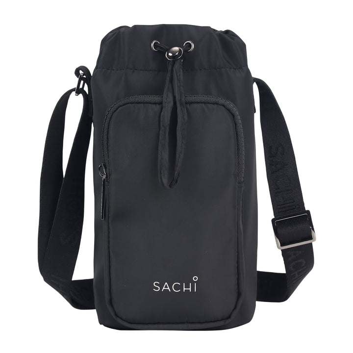 Sachi Crossbody LITE Insulated Bottle Bag - Black