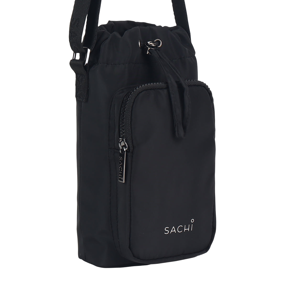 Sachi Crossbody LITE Insulated Bottle Bag - Black