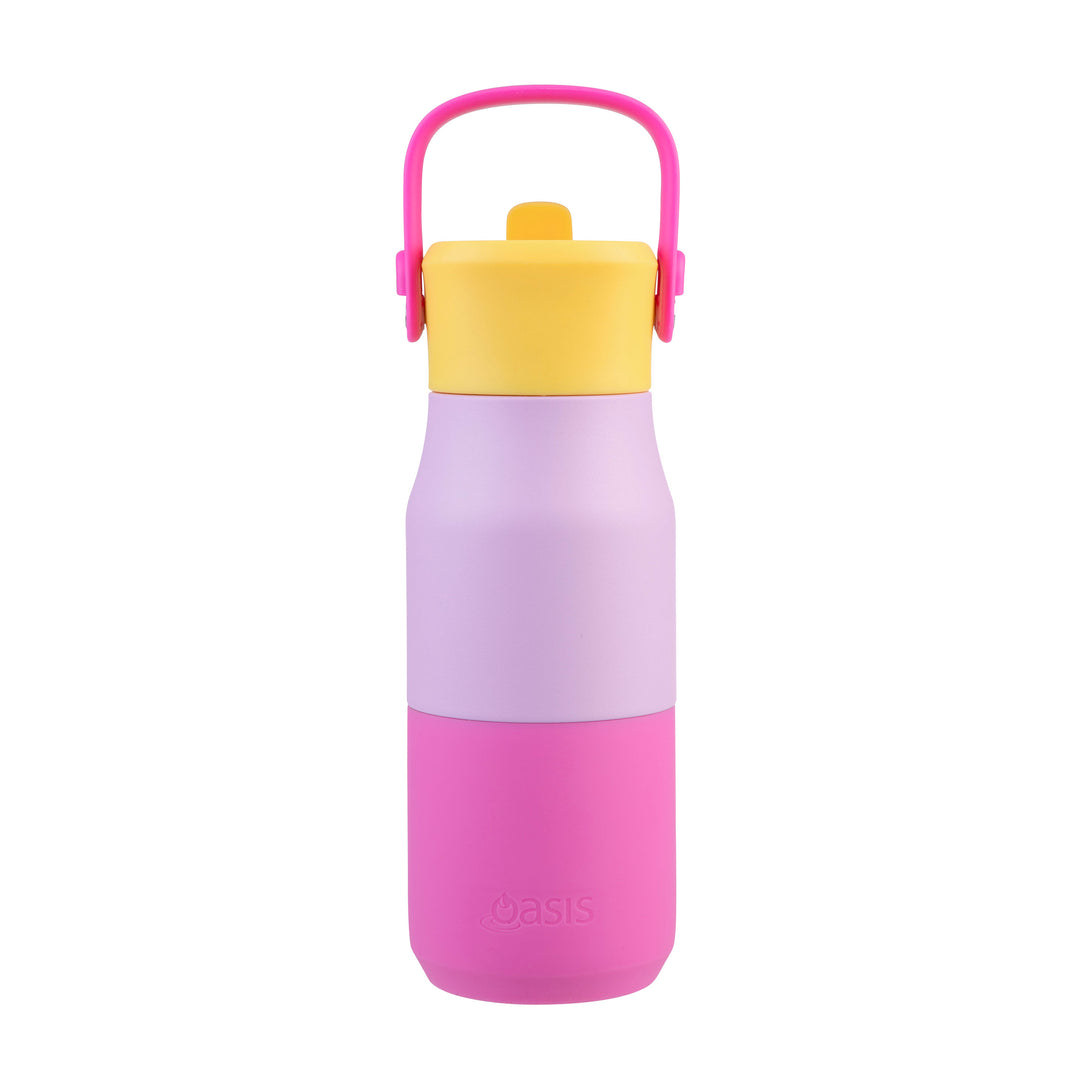 Oasis Insulated JNR Drink Bottle - Pink/Pink
