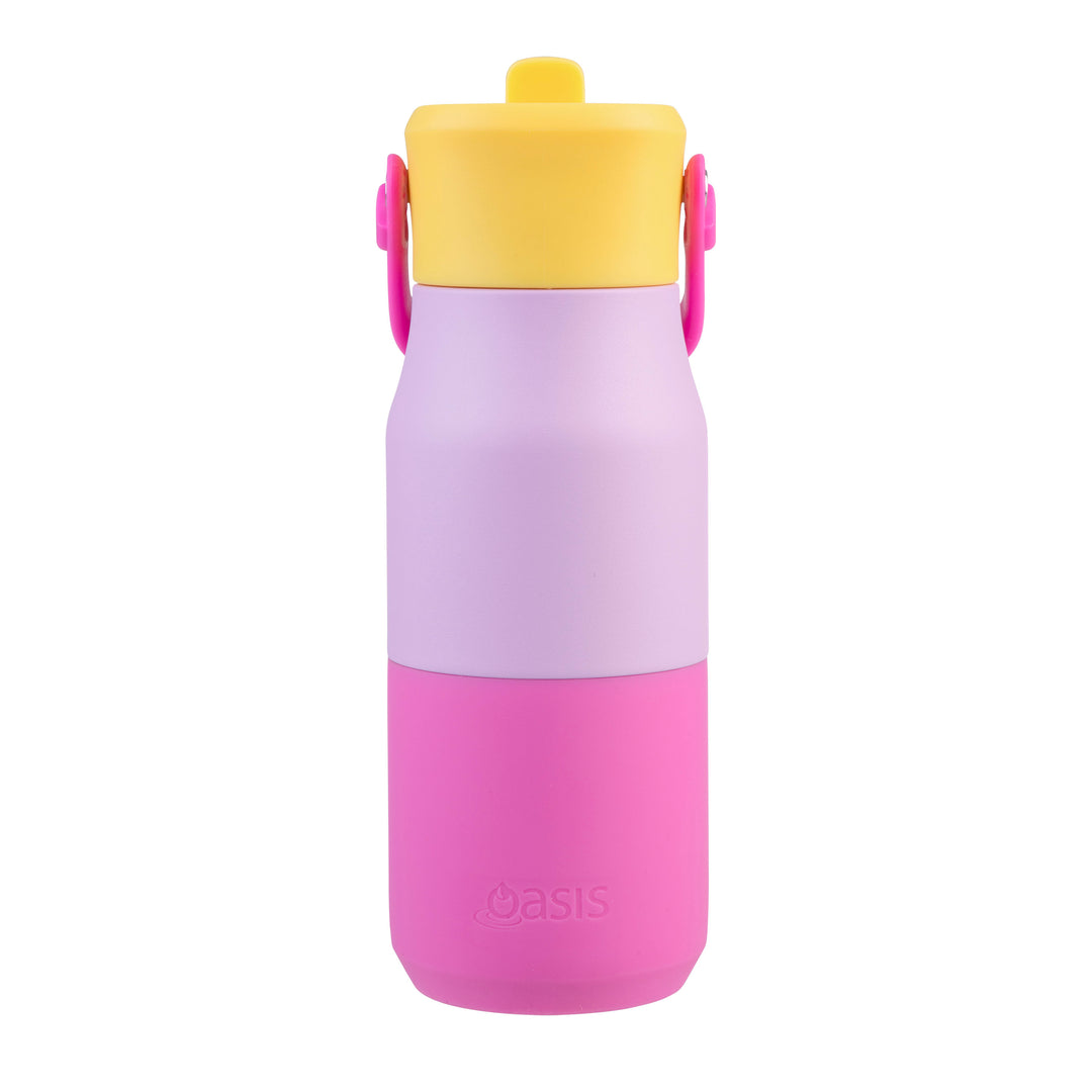 Oasis Insulated JNR Drink Bottle - Pink/Pink