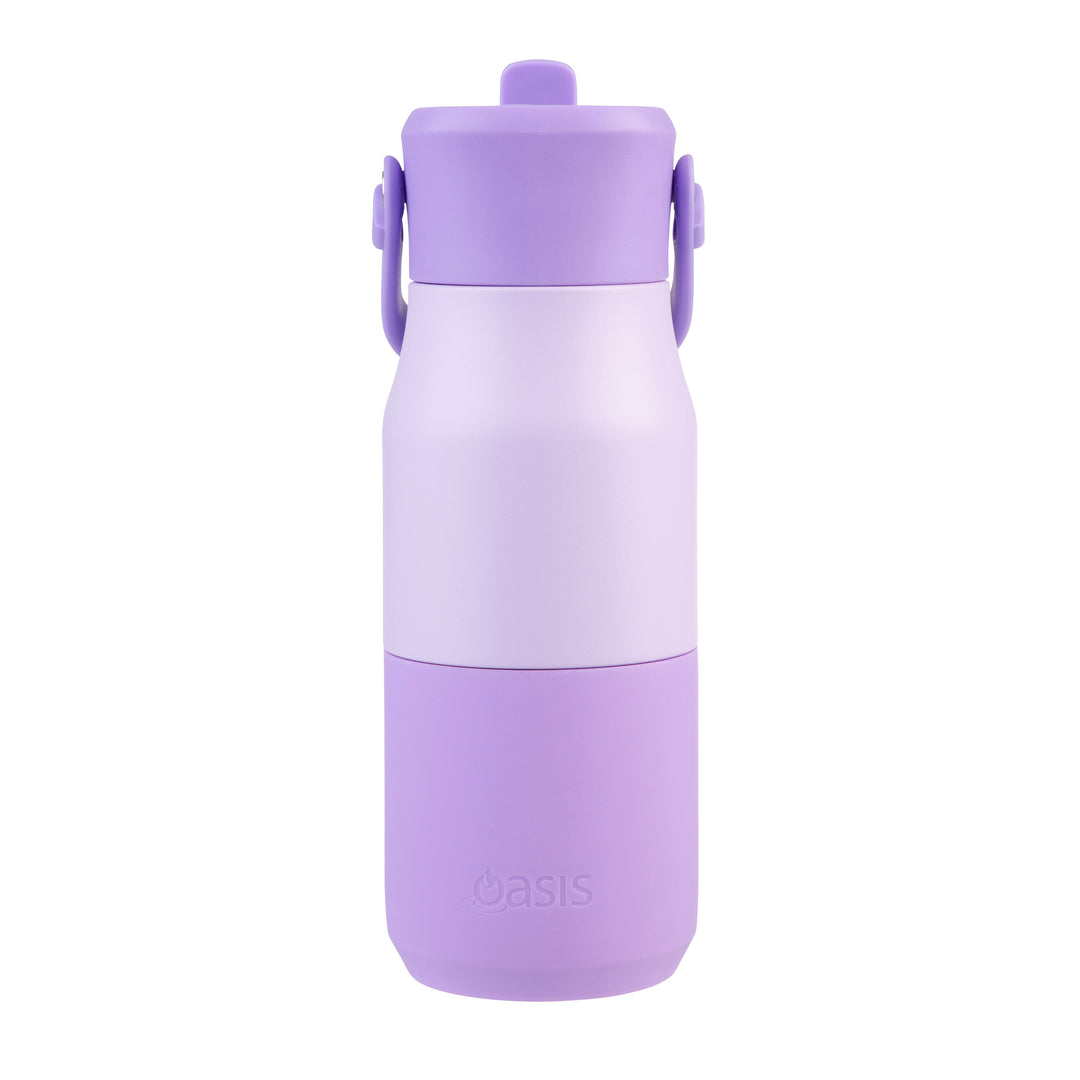 Oasis Insulated JNR Drink Bottle - Purple/Purple