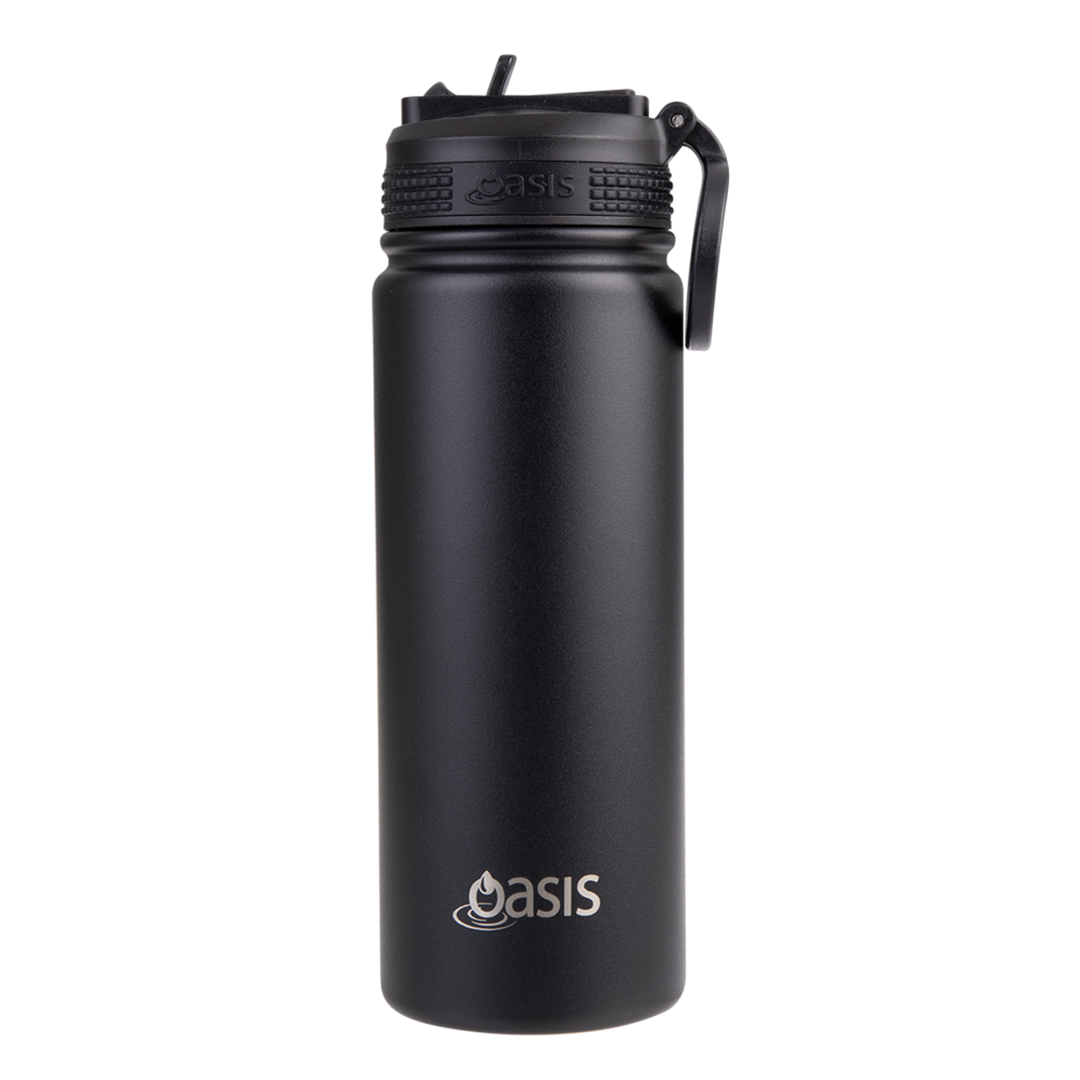 Oasis Challenger Insulated 550ml Drink Bottle - Black