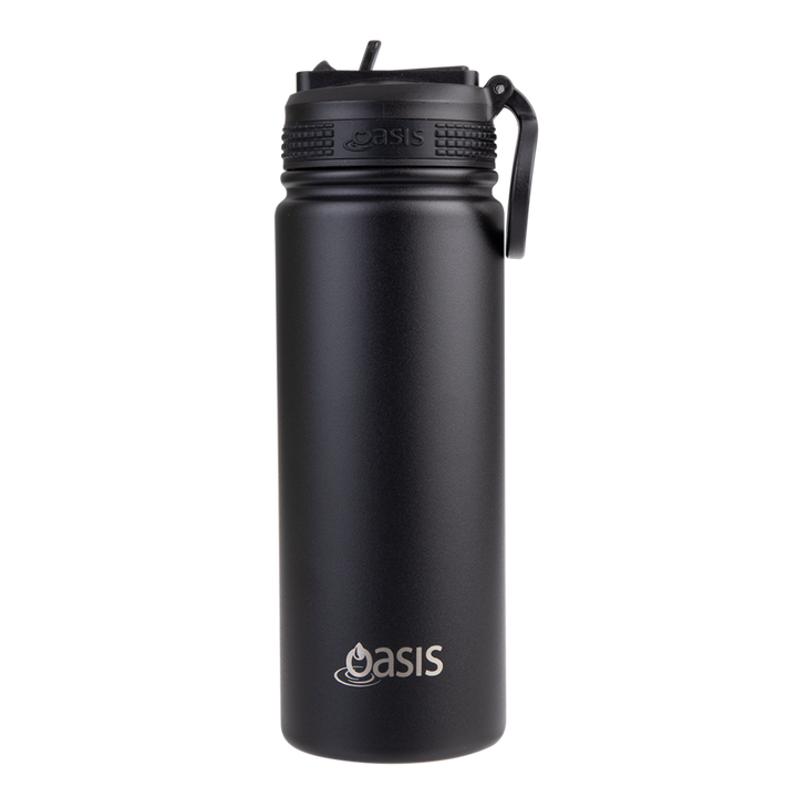 Oasis Challenger Insulated 550ml Drink Bottle - Black