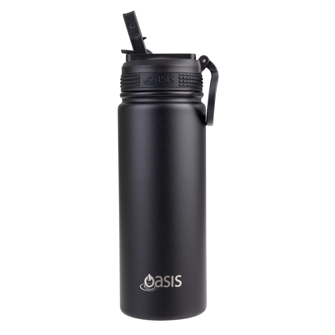 Oasis Challenger Insulated 550ml Drink Bottle - Black