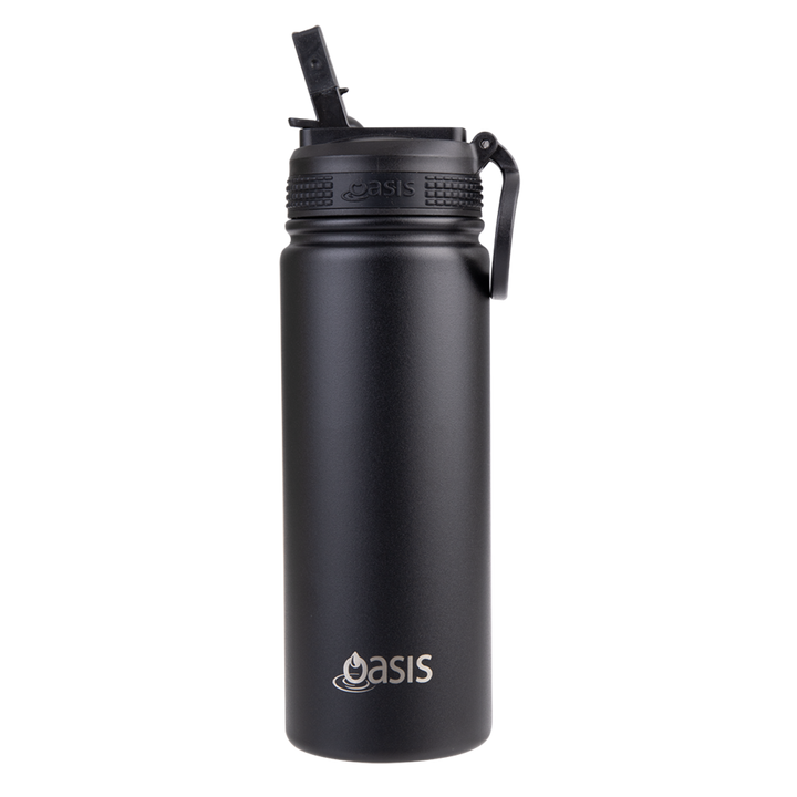 Oasis Challenger Insulated 550ml Drink Bottle - Black