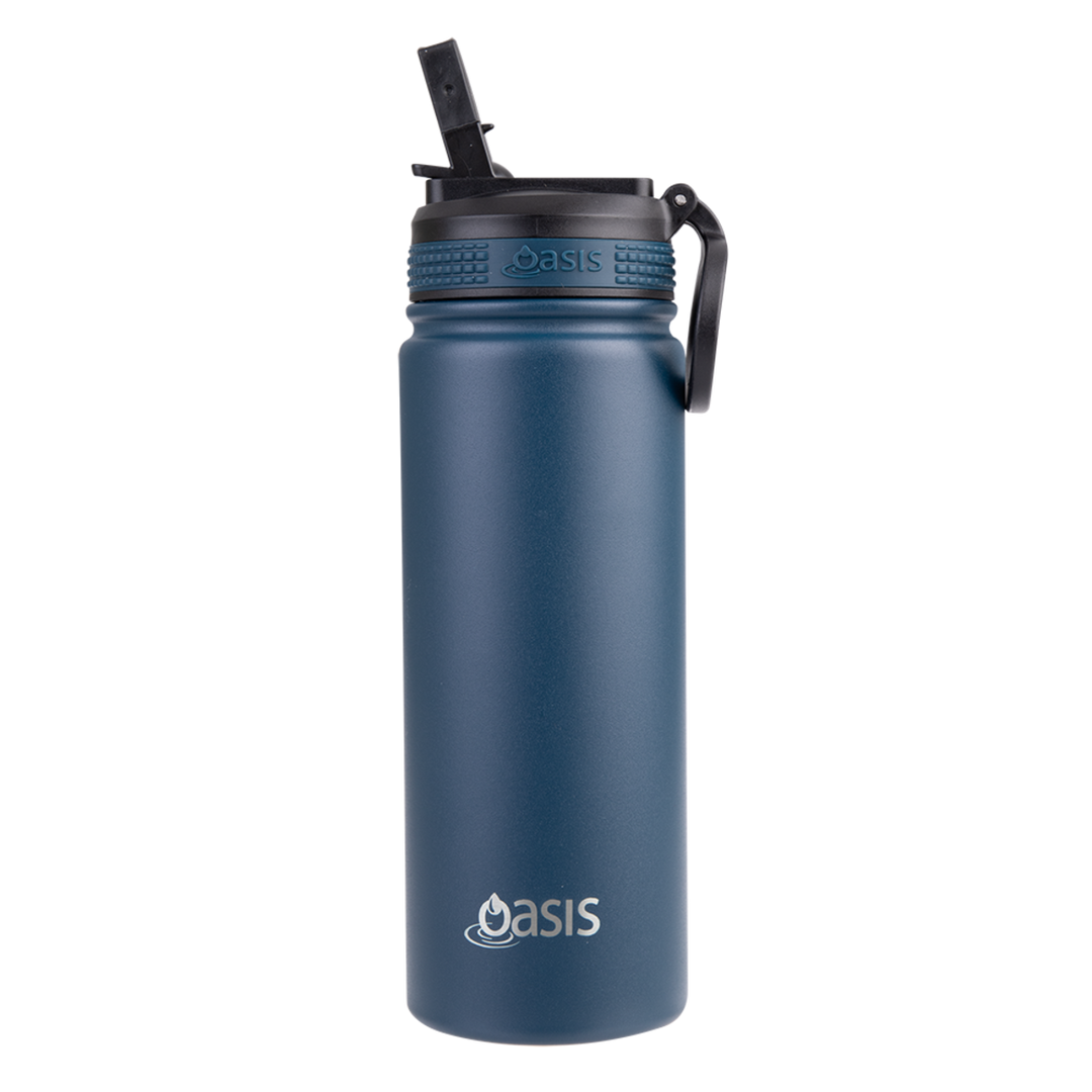 Oasis Challenger Insulated 550ml Drink Bottle - Navy