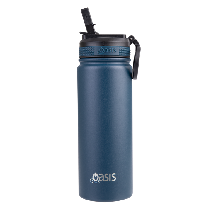 Oasis Challenger Insulated 550ml Drink Bottle - Navy