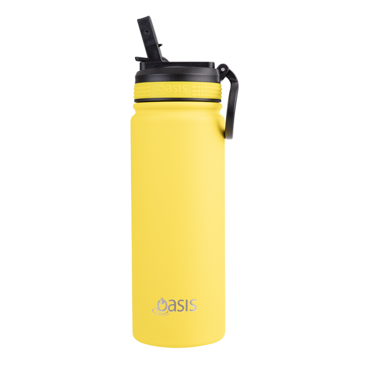 Oasis Challenger Insulated 550ml Drink Bottle - Neon Yellow