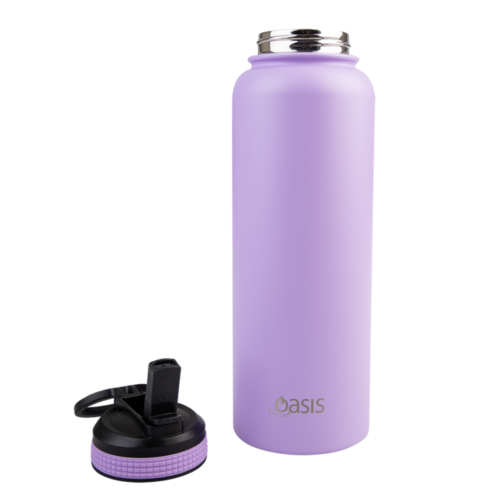 Oasis Challenger Insulated 1.1L Drink Bottle - Lavender