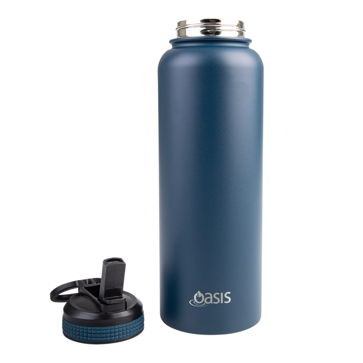 Oasis Challenger Insulated 1.1L Drink Bottle - Navy