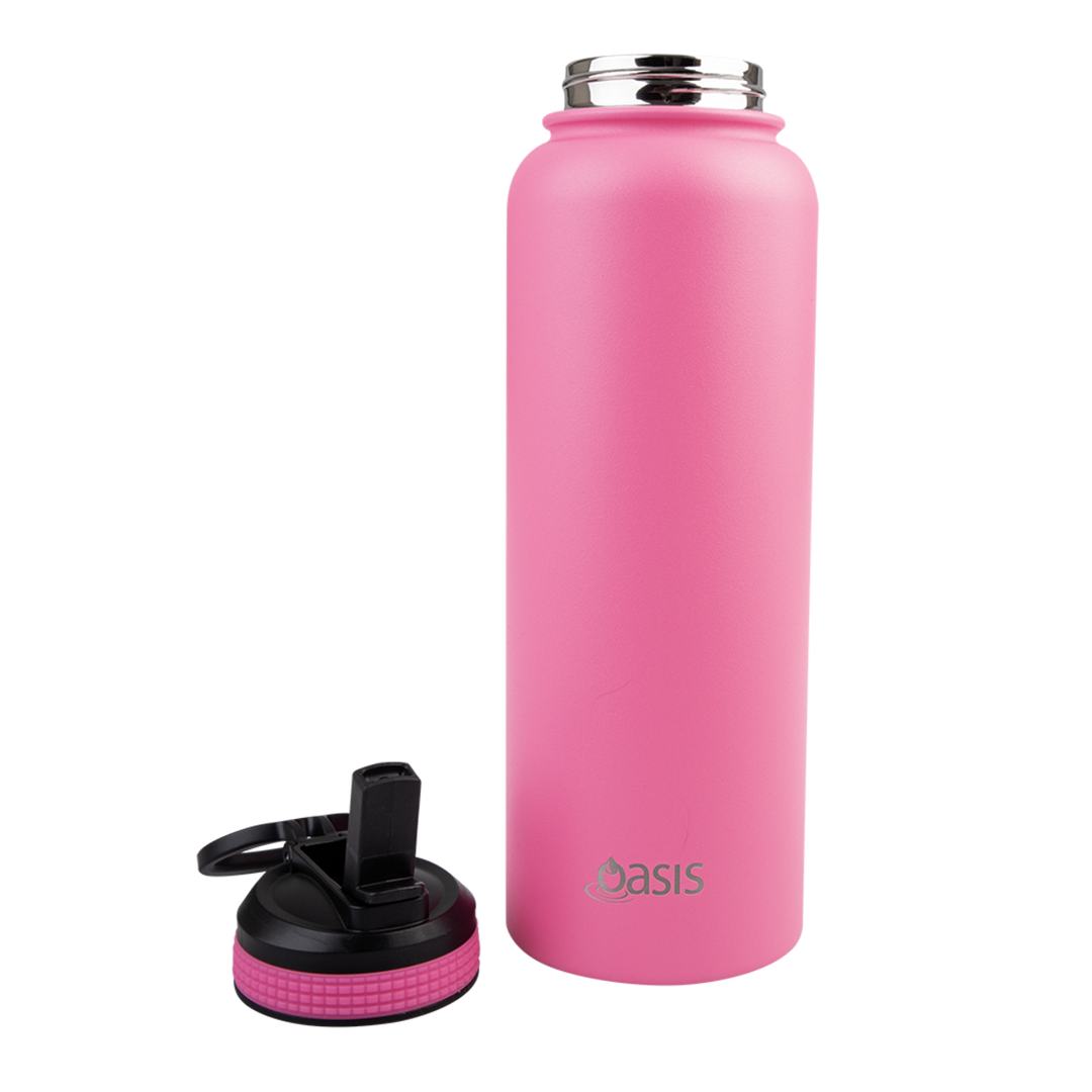 Oasis Insulated 1.1L Drink Bottle - Neon Pink I The Bento Buzz