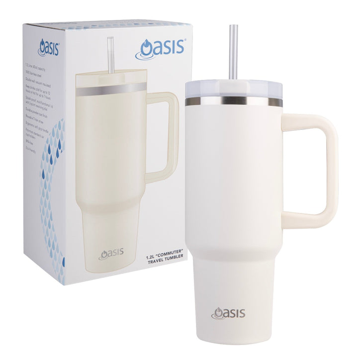 Oasis Insulated Commuter Tumbler 1.2L - Alabaster